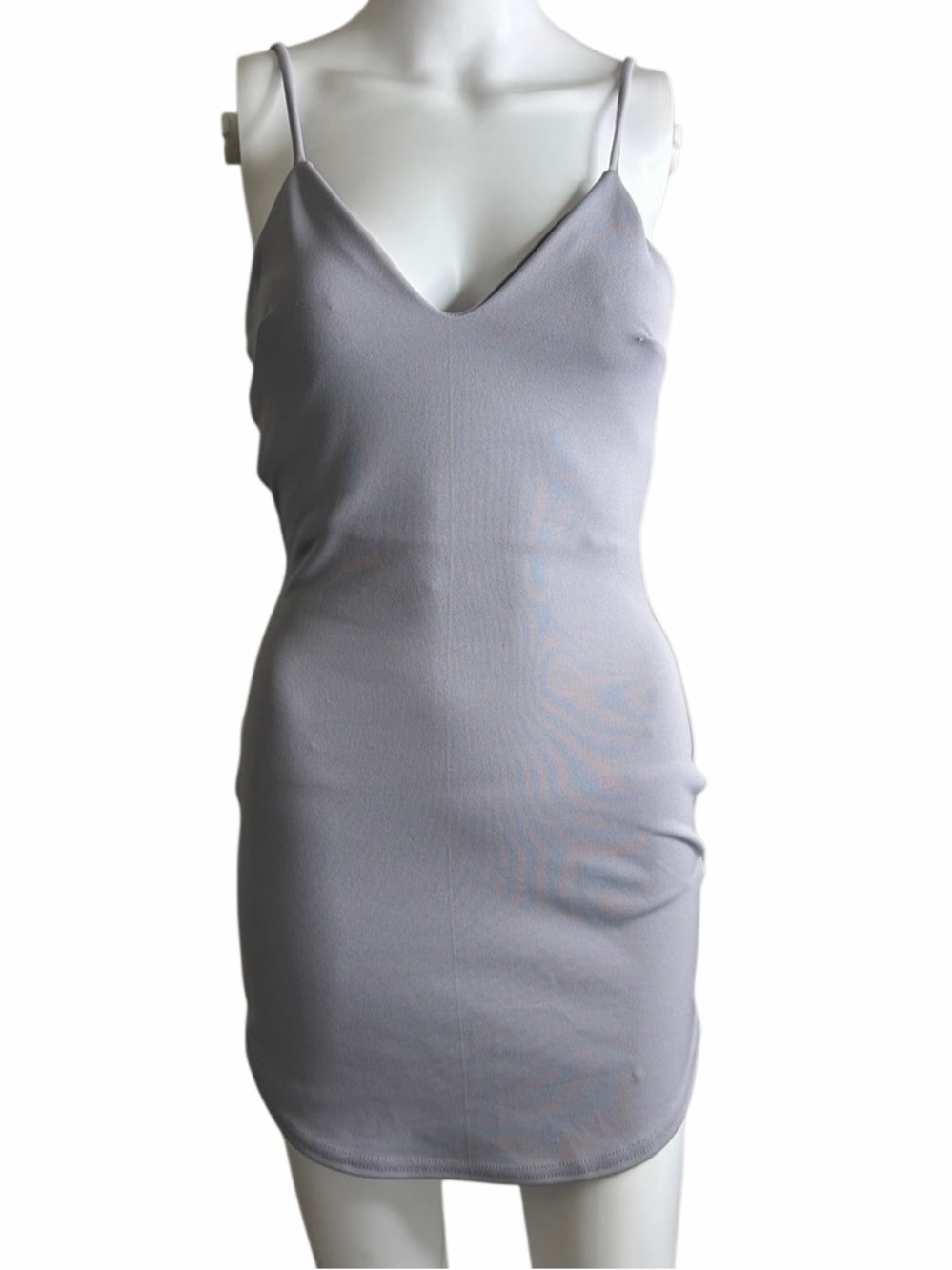 Missguided Sleek Lavender Spaghetti-Strap Bodycon Dress Size 2